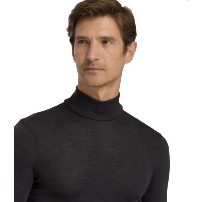 Hanro Männer Ski Wäsche Rollkragenpullover schwarz 073403