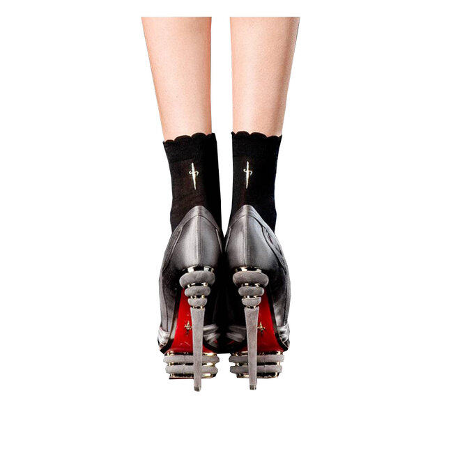 Cesare Paciotti women's socks black C08CD01FS