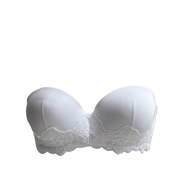 AMBRA AMBRA Lingerie Petit Versailles Strapless Balcony Bra white 0570