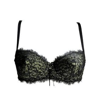 AMBRA lingerie AMBRA Lingerie Brigitte  Balconette BH donker groen 0252