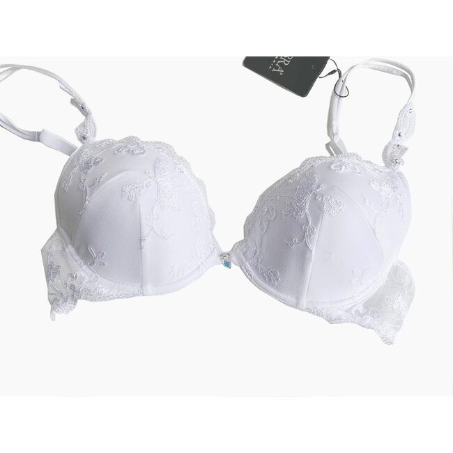AMBRA Lingerie Bras SMERALDO PUSH-UP Bra White 0936SW