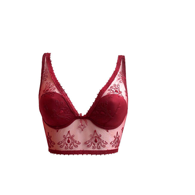 AMBRA lingerie DESIGN Bralette Bra 0674 red
