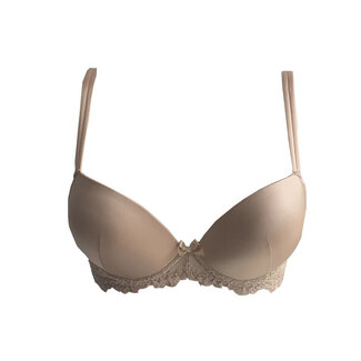 AMBRA AMBRA  Platinum Fashion BUILT-IN Oil-Push Bra Skin 0336FL