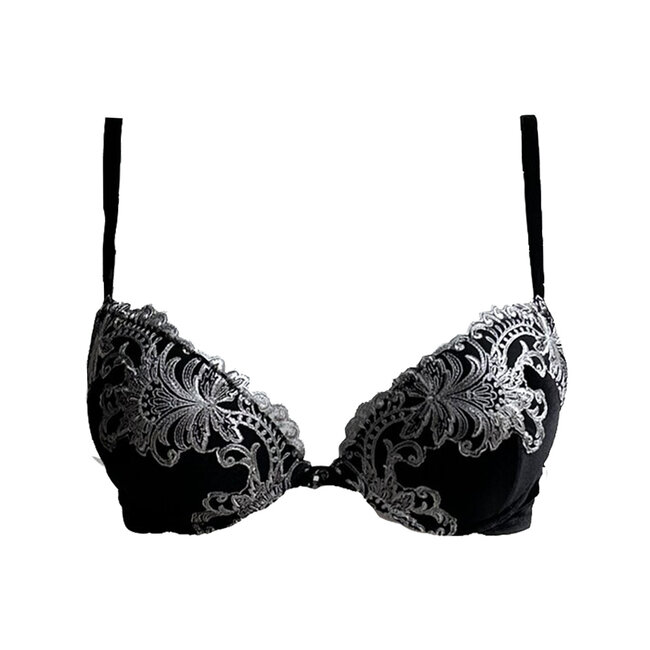 AMBRA AMBRA Lingerie BH's Platinum Royale Oil-push BH zwart/zilver 0636