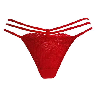 Parah  Parah lingerie dames zijden string rood H4019