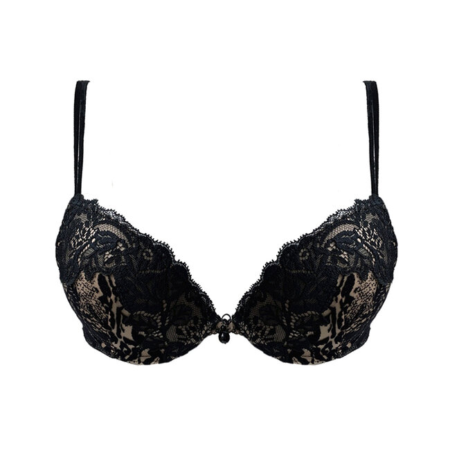 AMBRA AMBRA  DARK/DEEP NUDE Oil-push Bra black/brown 0956