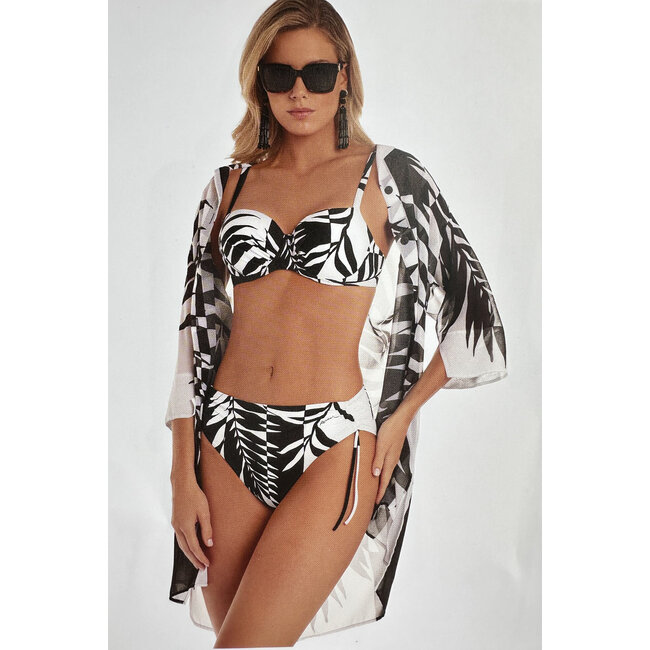 Bad & Beach Roidal SHIRT EVA Schwarz & Weiß