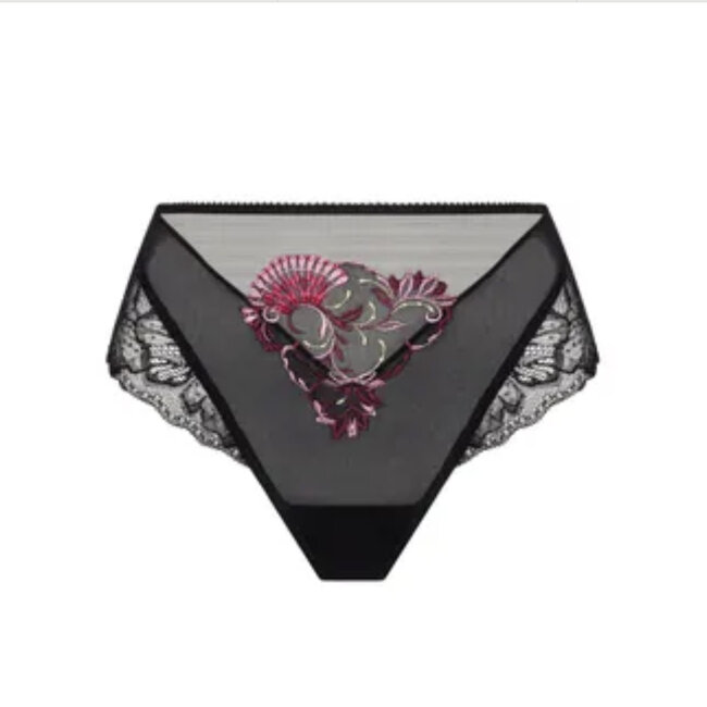 Lise Charmel Lingerie Floraison Passion High Slip  black pink ACH1986