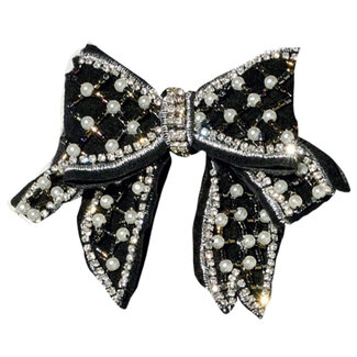 Always Elegant: Girardi Stockings & Tights | 100% Made in Italy Girardi BROCHE  'Filippa'  |  Strik met 'parels' en Strass