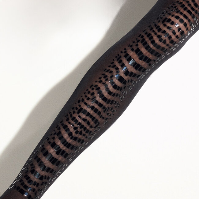 50 Den Schwarze Panty Opak matt/ Glänzend Lackierung-Girardi Ofelia