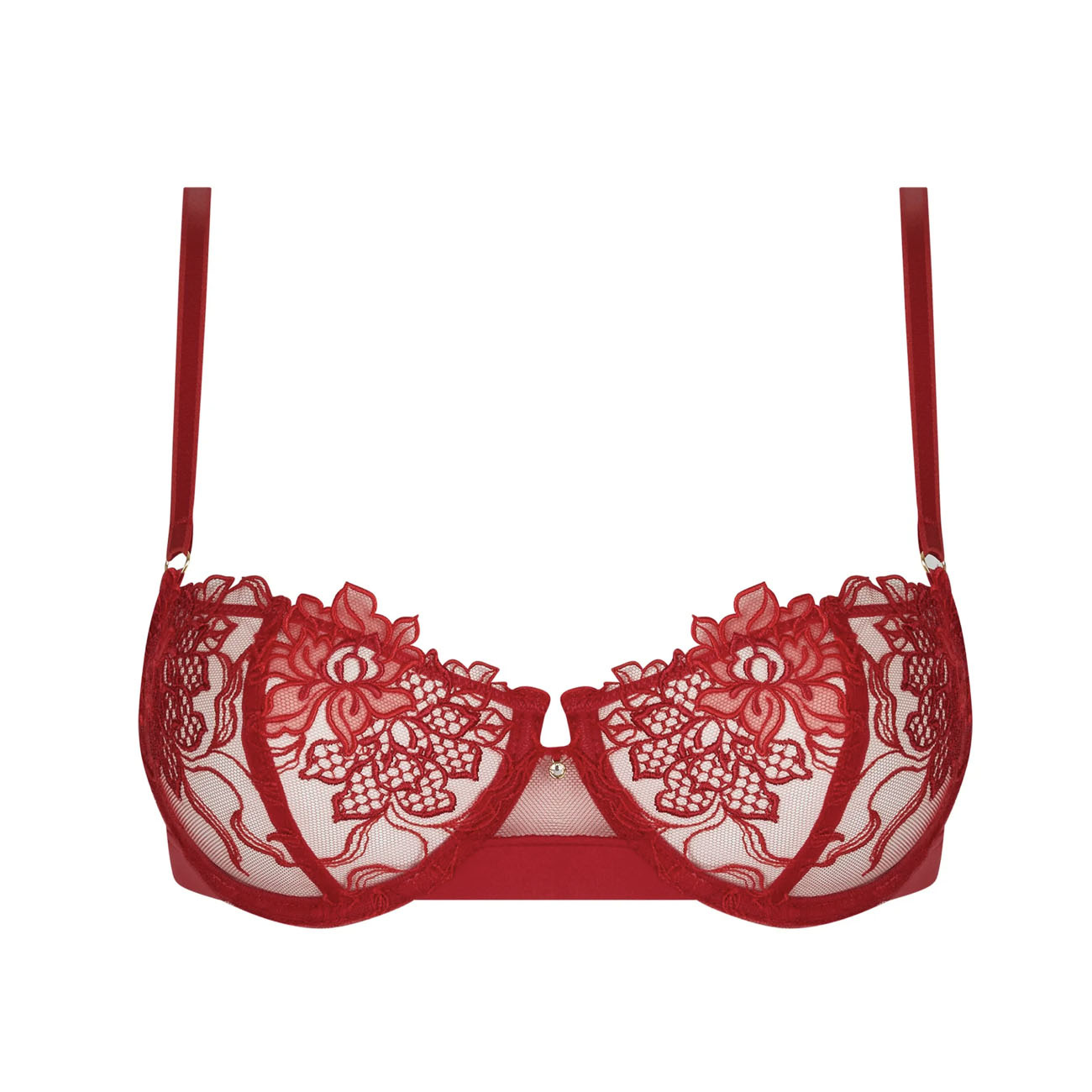 sexy unterwäsche rot Dreiteiliges Dessous-Set für Damen main image 0
