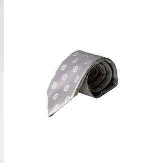 Cream tie with block pattern by Volare Collection VC52
