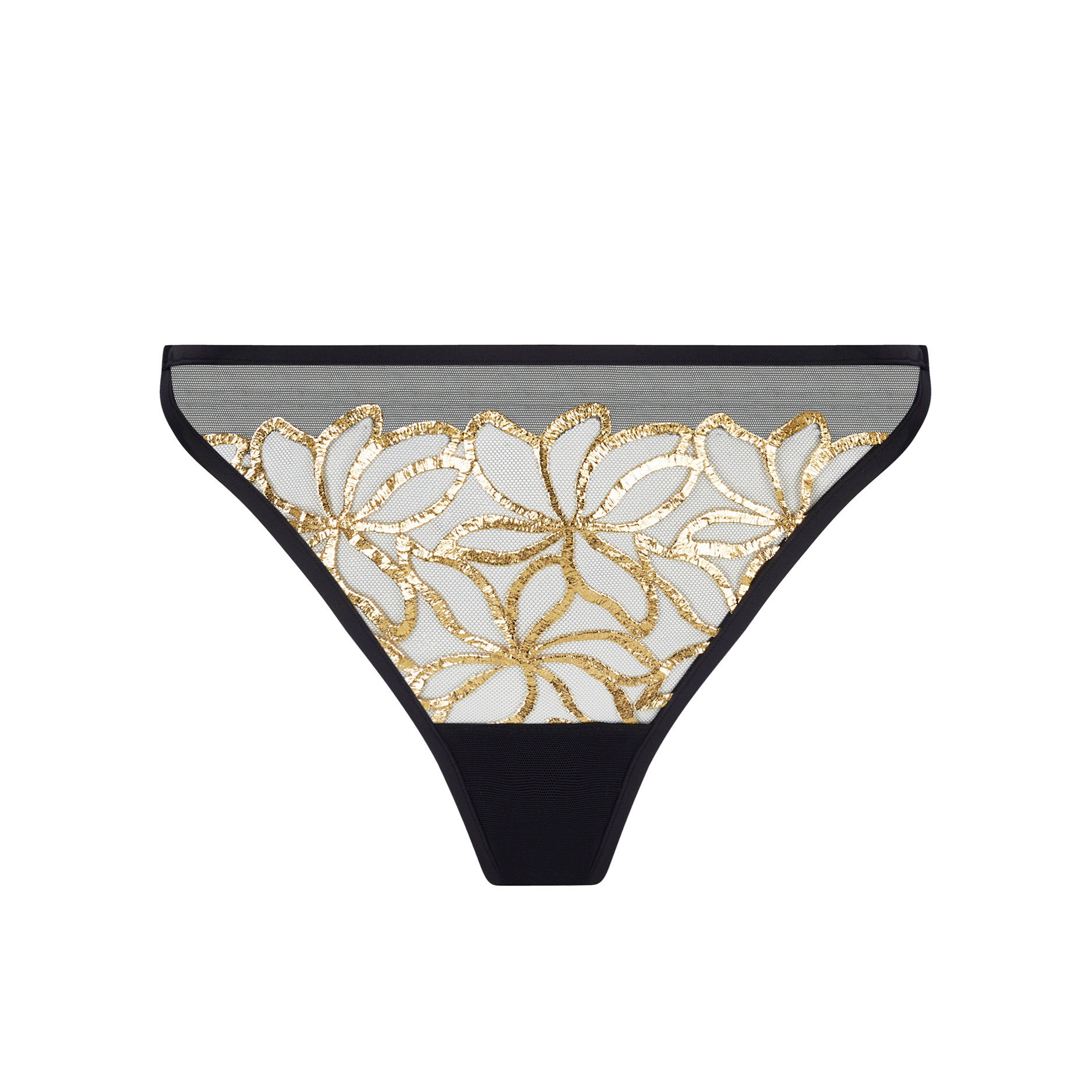 Lise Charmel Lingerie Eclats d&apos; Or Slip Seduction zwart/goud ACJ0729 afbeelding