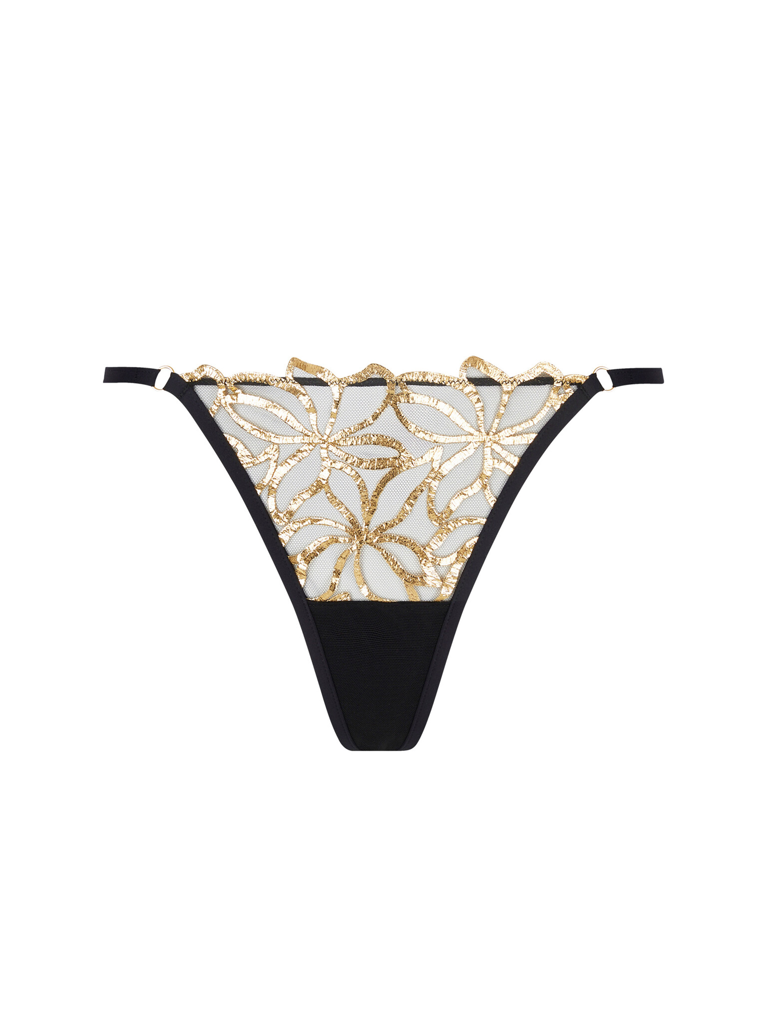 【LISE CHARMEL】新作★ECLATS D'OR★TOP Tee-shirt Lise Charmel Lingerie Eclats d' Or Mini String/ Tanga zwart