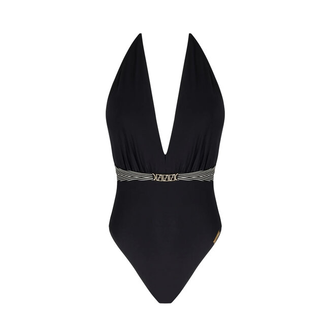 Lise Charmel Horizon Boreal Sexy Halter Badpak Zwart/Goud ABB9784