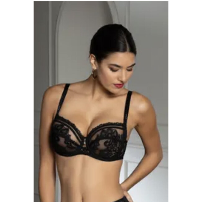 Lise Charmel lingerie Desirs De Venise Balcony Bra Black ACJ3035
