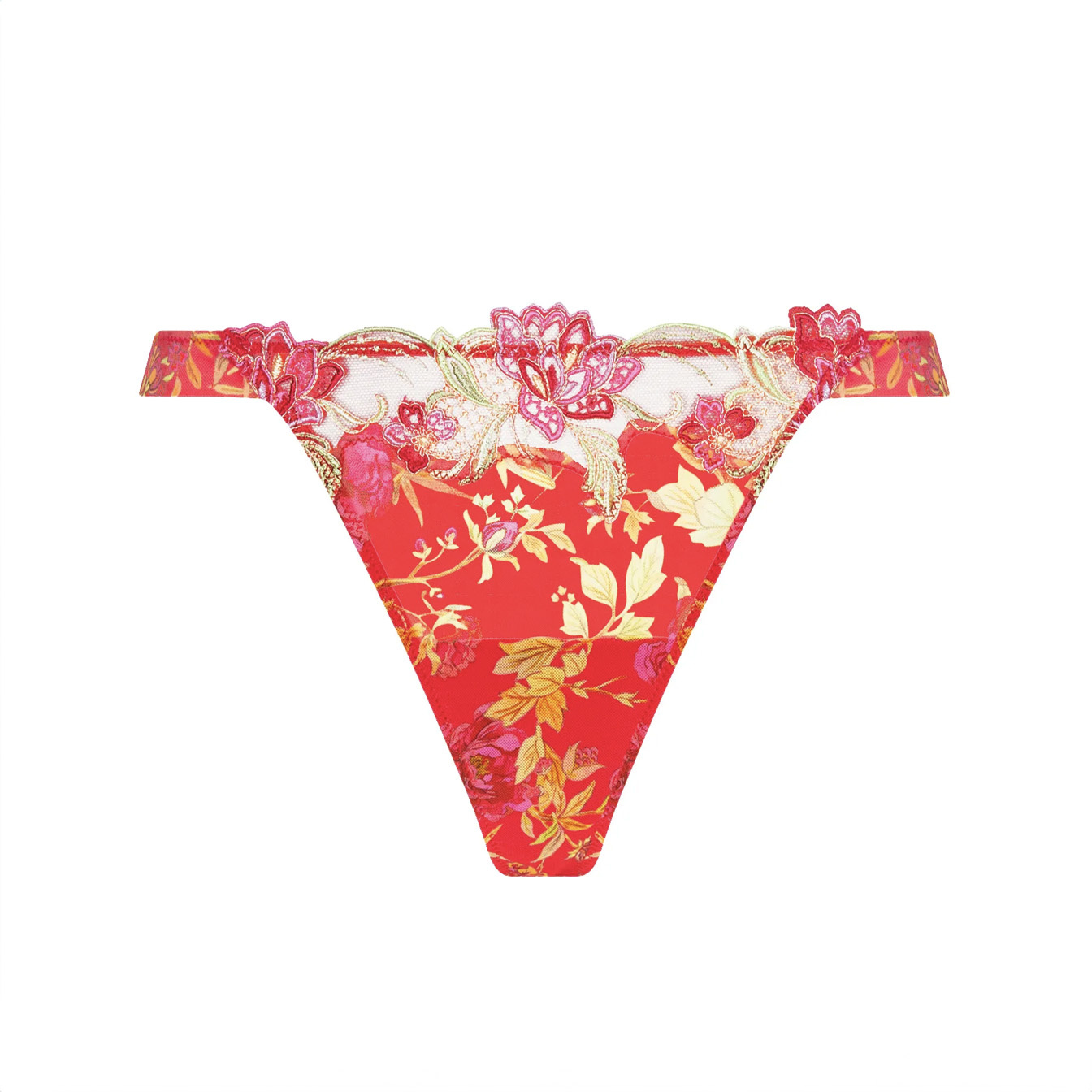 Lise Charmel lingerie Foret Rubis String Sexy rood ACJ0517 afbeelding