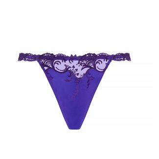 Lise Charmel Lise Charmel Dessous Splendeur Soie String Sexy Ozeanblau ACC8580