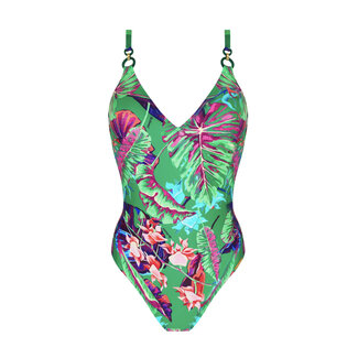 Lise Charmel Lise Charmel Paradis Sauvage V-hals badpak Multicolor bloemen ABB6982