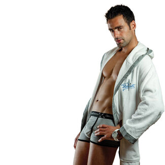 Cesare Paciotti Cesare Paciotti Boxer Paul Grau/Schwarz | Luxus Herrenunterwäsche