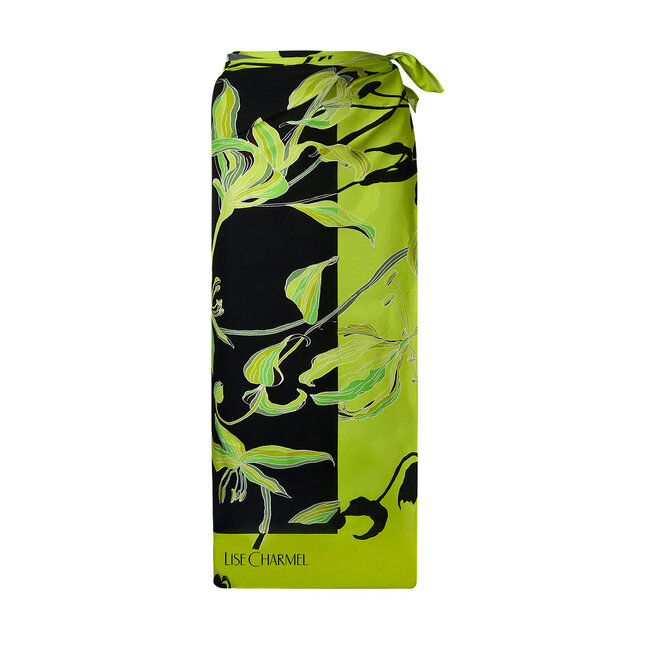 Lise Charmel Pareo Fleurs de Nuits  zwart/ groen bloemen ASB6088