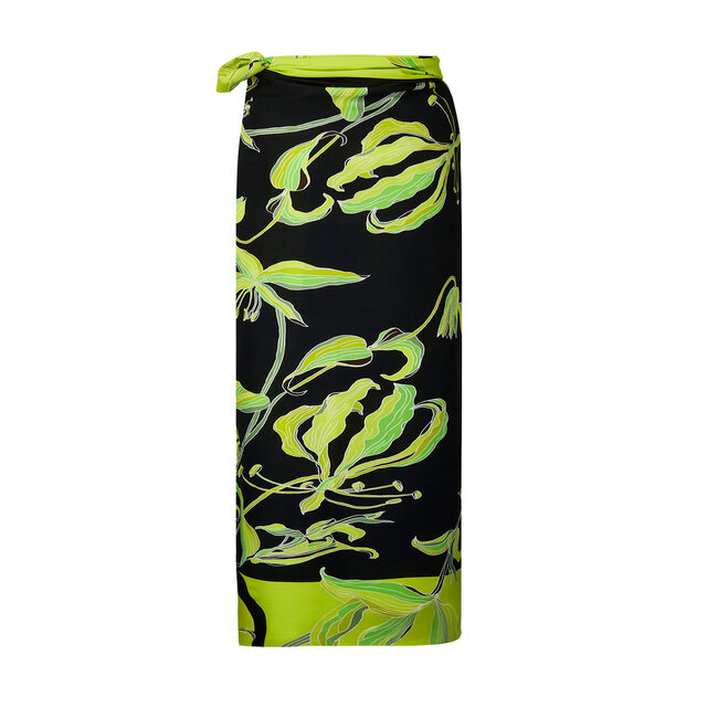 Lise Charmel Pareo Fleurs de Nuits  zwart/ groen bloemen ASB6088