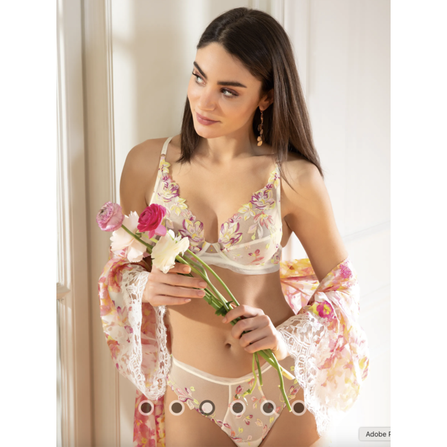 Lise Charmel Lingerie Folie d Ete String  met meerkleurige broderie ACJ0031