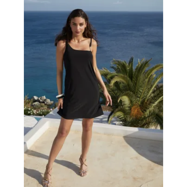 Lise Charmel Beachwear Horizon Boreal Korte Jurk  Zwart/Goud ASB1084