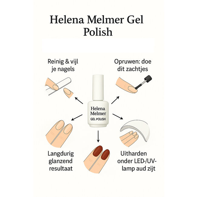 Helena Melmer - 1 Stap Gelpolish Starter Kit + 1 Kleur
