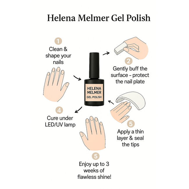 Helena Melmer - 1-Schritt-Gel-Polish Starter kit + 1 Farbe