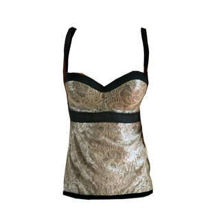 AMBRA Set Lurex BH-top Goldspitze