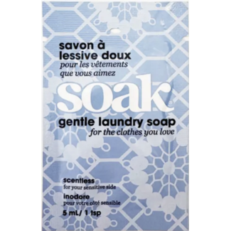 Soak Scentless Laundry Detergent – 1 Sachet 5ml | Delicate Care
