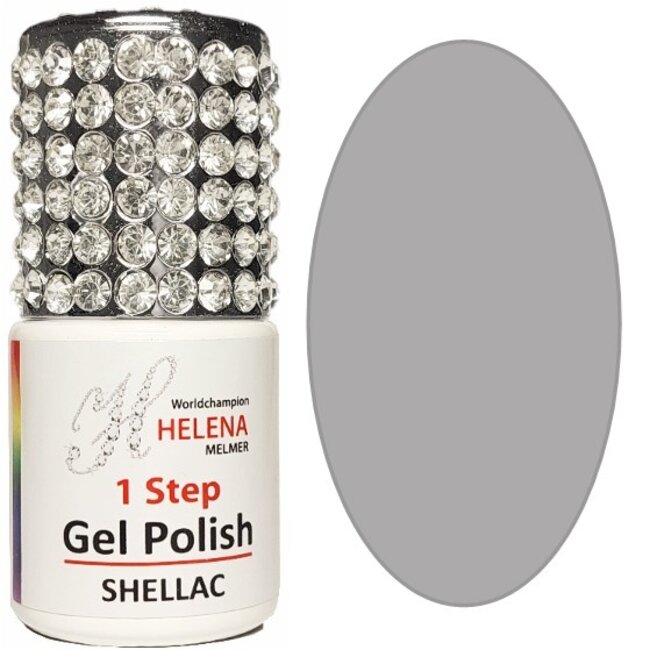 Helena Melmer Gel Varnish 75 - Solid Matte Grey, Minimalist