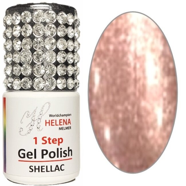 Helena Melmer Gel Varnish 30 - Rose Gold with Luxe Gloss