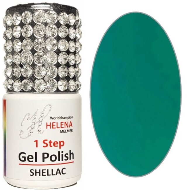 Helena Melmer Gellak-26- Petrol groen, prachtige  mix tussen blauw en groen