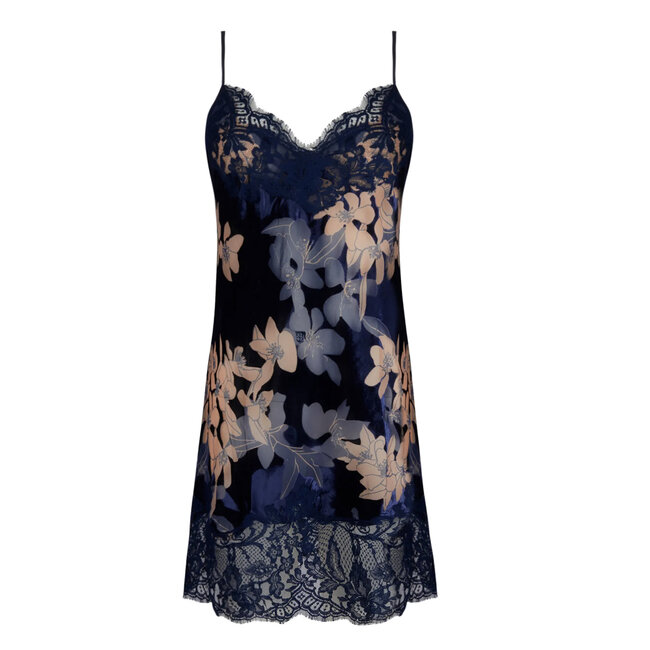 Lise Charmel Lise Charmel Éclat Couture Nightdress – Blue Brown Velvet ALJ1073