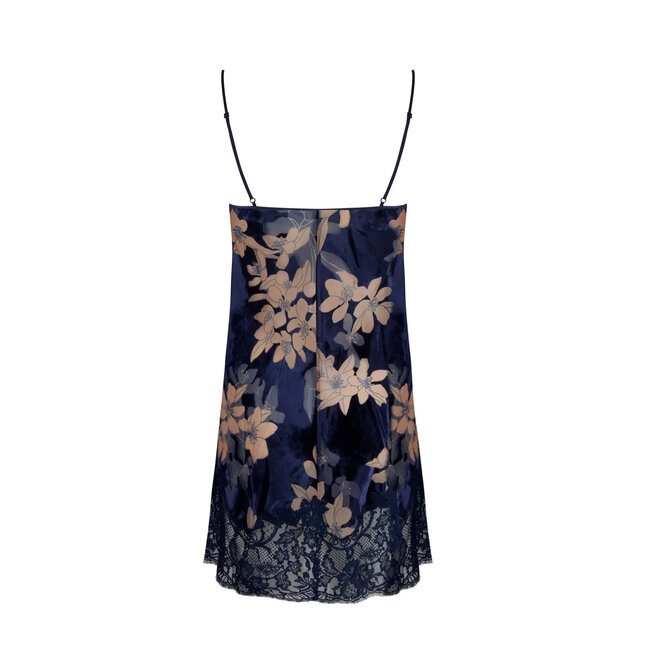 Lise Charmel Éclat Couture Nightdress – Blue Brown Velvet ALJ1073