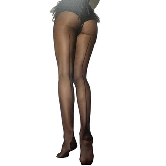 Girardi 15 Denier- Black Panty with Seam-Girardi "Feeling"