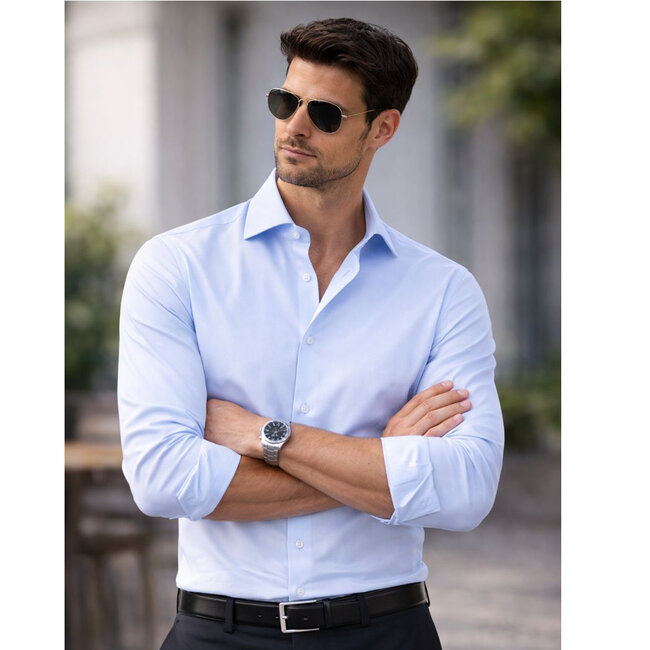 Italiaans semi-spread overhemd Lago di Como | Elegant & comfortabel