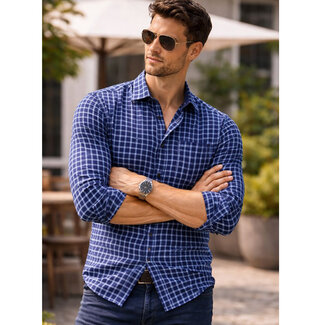 Enrico Monti  Monti blaues Hemd Country