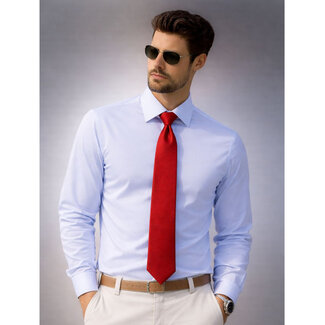 Enrico Monti  Monti blue semi-spread shirt “Lago di Como”