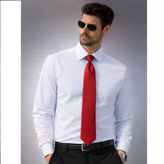 Enrico Monti  Monti white semi-spread shirt Val d'Aosta