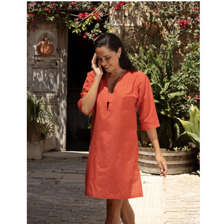 Lise Charmel Lise Charmel Beachwear Tuniek Voyage D'Ete Effen Oranje ASB44B8