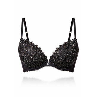 AMBRA AMBRA collier met Swarovski zwart 6751SW