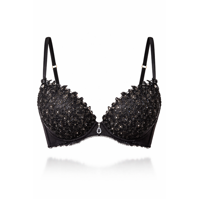 AMBRA necklace with Swarovski black 6751SW