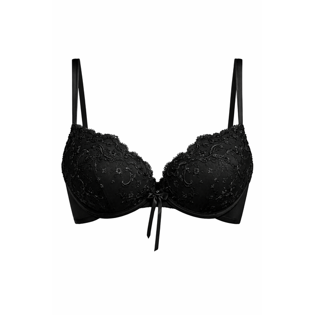 AMBRA Oil Push-Up BH met INGEBOUWDE olie-pads zwart 0346