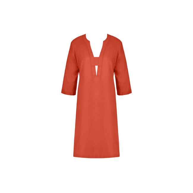 Lise Charmel Beachwear Tuniek Voyage D'Ete Effen Oranje ASB44B8