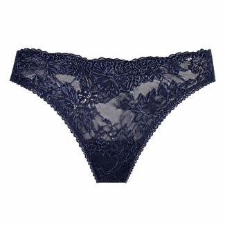 AMBRA Ambra Brasiliano slip indigo blauw met kant