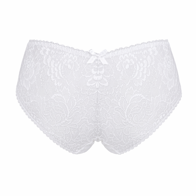Ambra Capri shorty wit met verfijnd kant – luxe lingerie