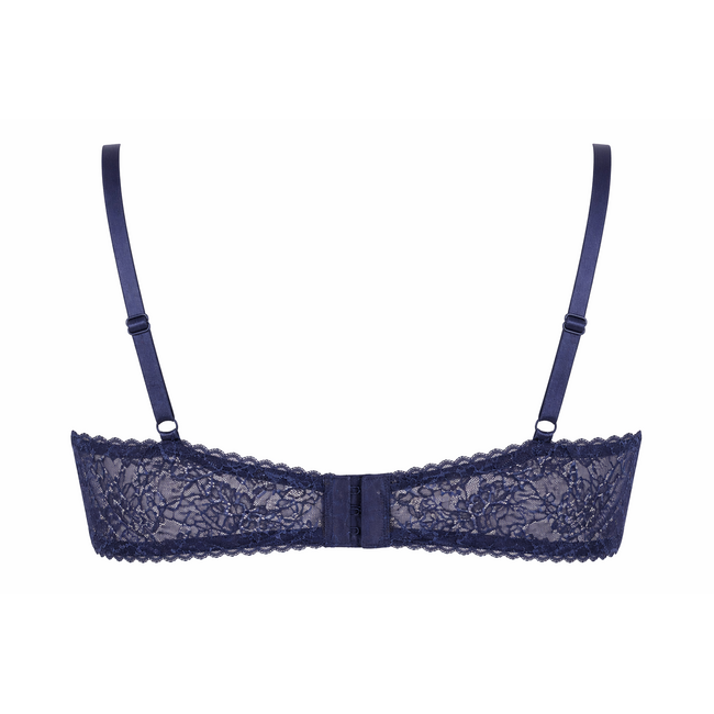 Ambra Capri Balconnet BH indigo blau mit Spitze – Luxus Dessous